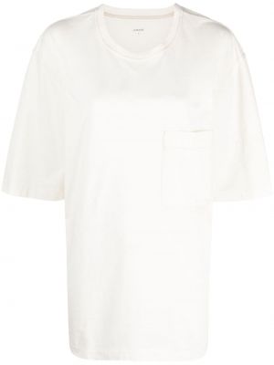 Bombažna majica z žepi Lemaire bela
