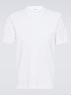 Camiseta de algodón Sunspel blanco