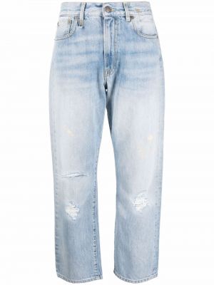 Nødlidende straight jeans R13 blå