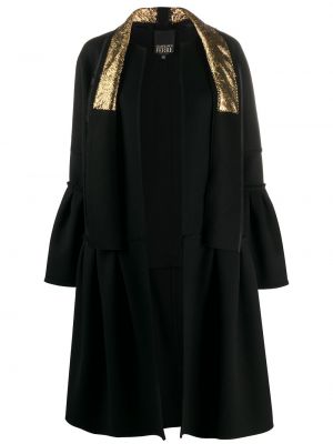 Vlněný dlouhý kabát Gianfranco Ferré Pre-owned - černá