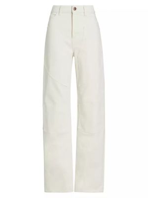 Прямые джинсы с высокой талией 3x1 белые
