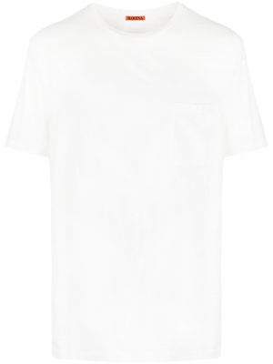 Bombažna majica z žepi Barena bela