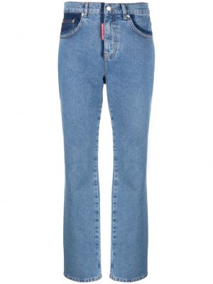 Дънки straight leg Moschino Jeans синьо