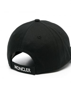 Bavlněná kšiltovka Moncler černá