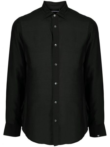 Camisa con botones Emporio Armani negro