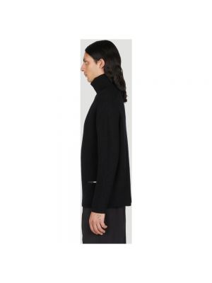 Jersey cuello alto de punto con cuello alto de tela jersey Oamc negro