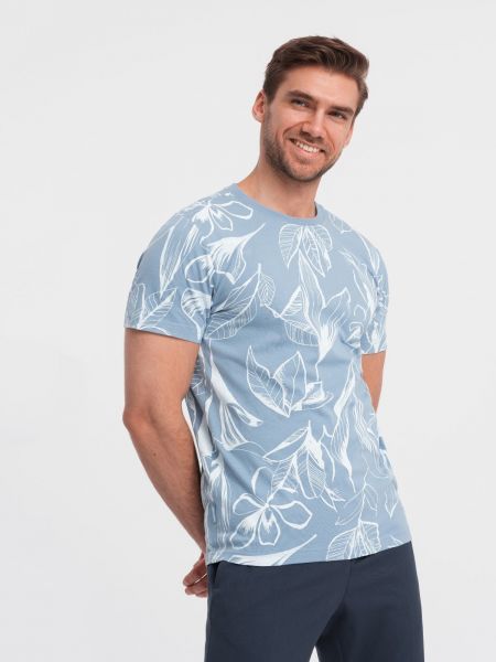 Polo majica s printom Ombre plava