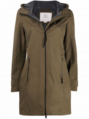 Парка с качулка Woolrich зелено