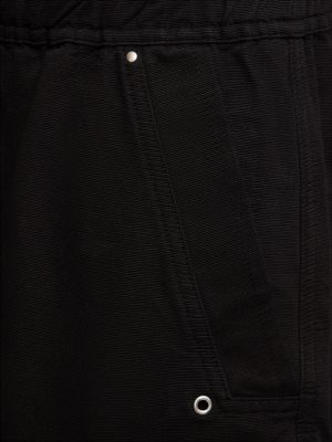Shorts en coton Rick Owens Drkshdw noir