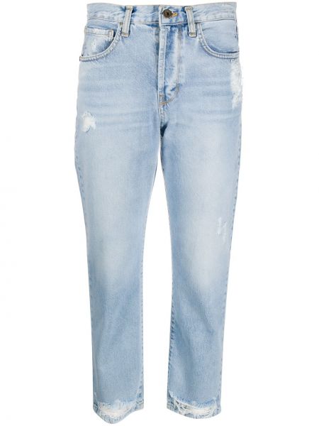 Укороченные прямые джинсы ..,merci, синие