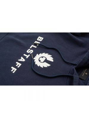 Sweter z kapturem Belstaff niebieski