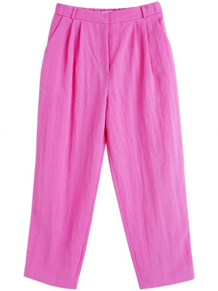 Egyenes szárú nadrág Chinti & Parker rózsaszín