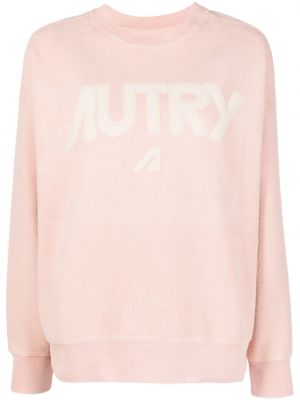 Βαμβακερός φούτερ με σχέδιο Autry ροζ