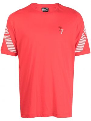 T-shirt Ea7 Emporio Armani röd