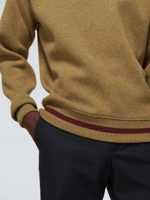 Sweter z kaszmiru Loro Piana brązowy