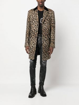Leopardí kabát s potiskem Dsquared2
