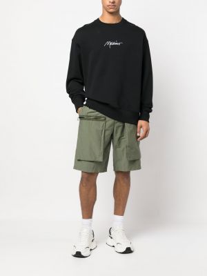 Sweatshirt mit print mit rundem ausschnitt Moschino schwarz