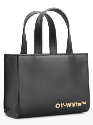Гибридная большая сумка-шоппер с надписью Off-White