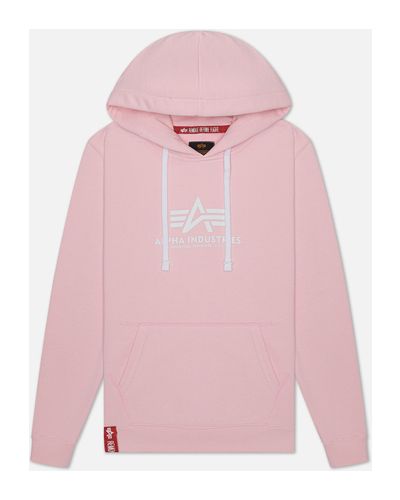 Женская толстовка Alpha Industries New Basic Hoody,  , размер XS - Розовый