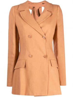 Dubbelknäppt kavaj Alberta Ferretti orange