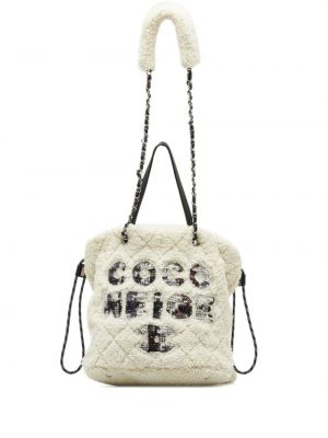 Τσάντα shopper Chanel Pre-owned λευκό