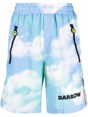 Shorts de sport à imprimé Barrow bleu