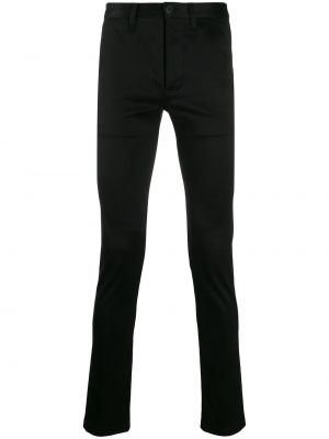 Pantalones chinos ajustados Saint Laurent negro