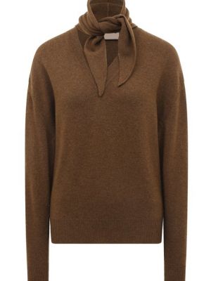 Кашемировый пуловер Plan C коричневый