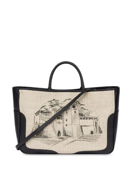 Τσάντα shopper με σχέδιο Alberta Ferretti