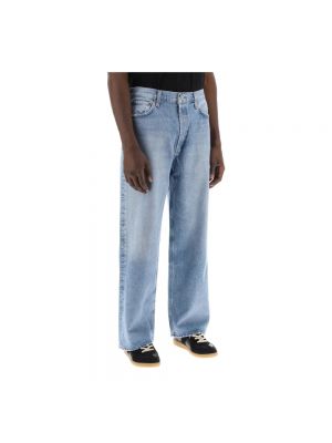 Distressed straight jeans ausgestellt Agolde blau