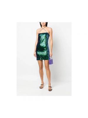 Sukienka mini z cekinami Stine Goya zielona