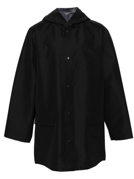 Παλτό με κουκούλα Balenciaga μαύρο