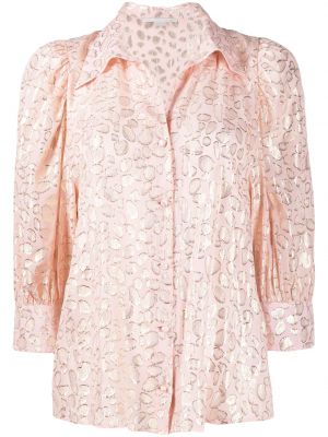 Blusa con estampado con estampado abstracto Stella Mccartney rosa