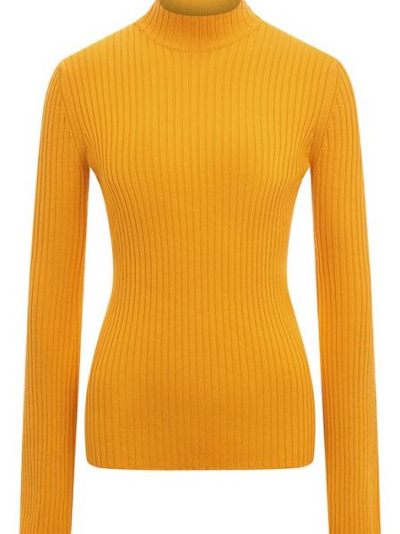 Кашемировый шерстяной пуловер Chloé желтый