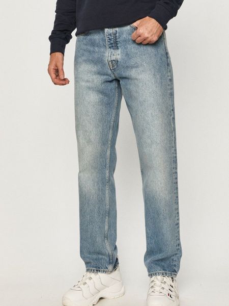 Fioletowe proste jeansy Dr. Denim