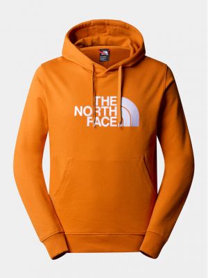 Felpa con la zip The North Face arancione