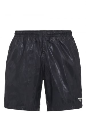 Abstrakte shorts mit print Alexander Mcqueen schwarz