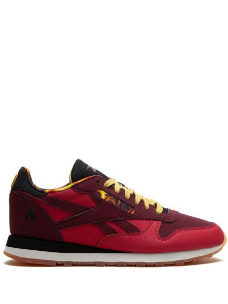 Sokak giyimi klasik deri sneaker Reebok Classic Leather mavi