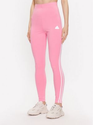 Leggings cu dungi Adidas roz