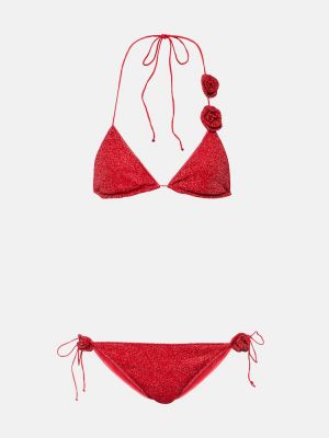 Bikini a fiori Oséree rosso