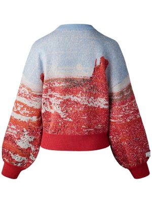Volneni pulover Canada Goose rdeča