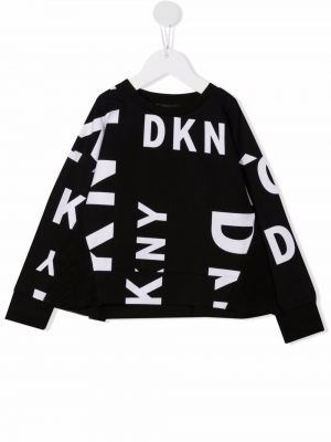 Trykt hettegenser for jenter Dkny Kids svart