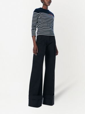 Pantalones chinos de cintura alta Victoria Victoria Beckham negro