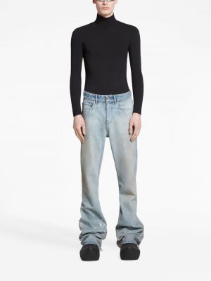 Zvonové džíny s oděrkami Balenciaga
