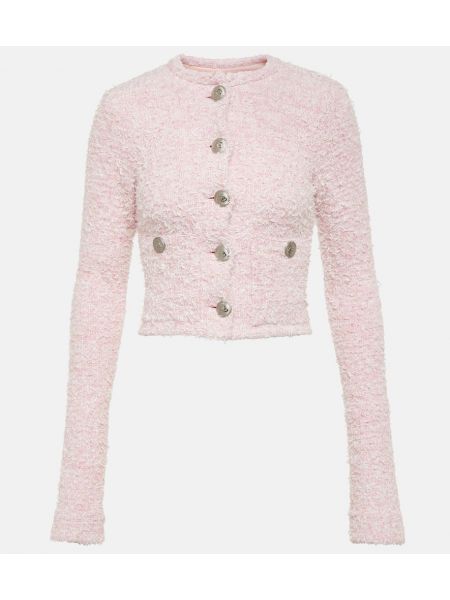 Kort sweater i bomuld Balenciaga pink