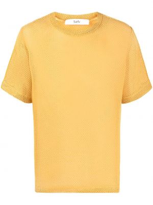 Dzianinowa koszulka Séfr żółta