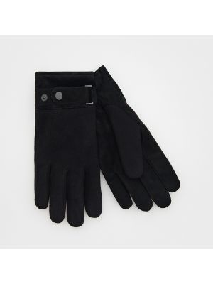 Kožené rukavice Reserved černé