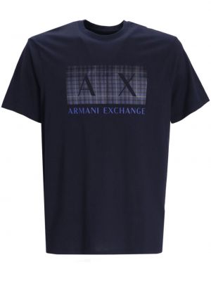 T-shirt di cotone con stampa Armani Exchange