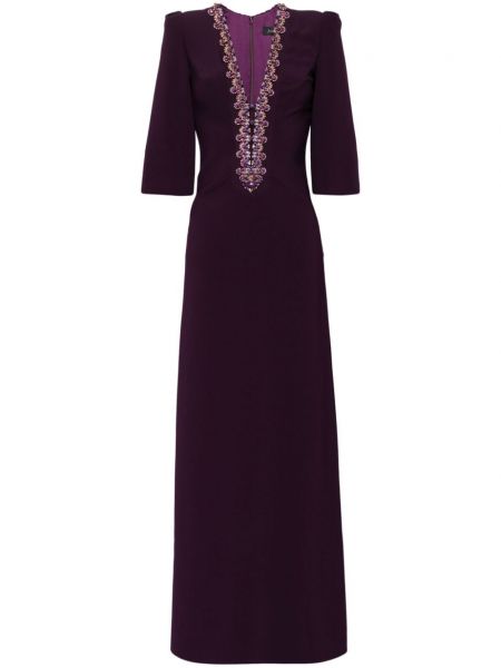 Kiteitä suora mekko Jenny Packham violetti