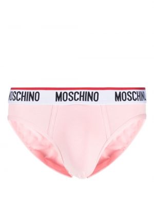 Mustriline puuvillased bokserid Moschino roosa